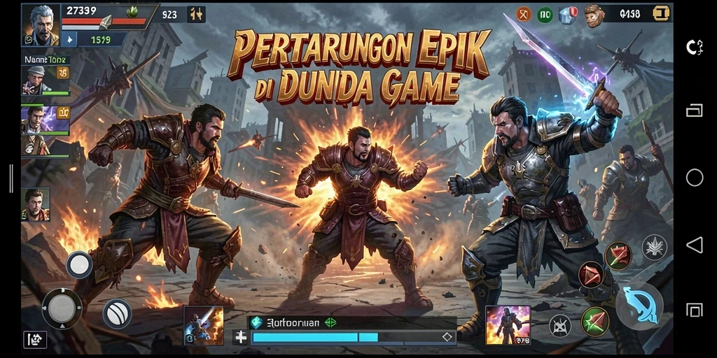 Tampilan gameplay 2739 yang mendebarkan dalam pertarungan.