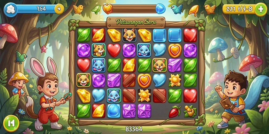 Gameplay seru dan penuh warna dari 8364.