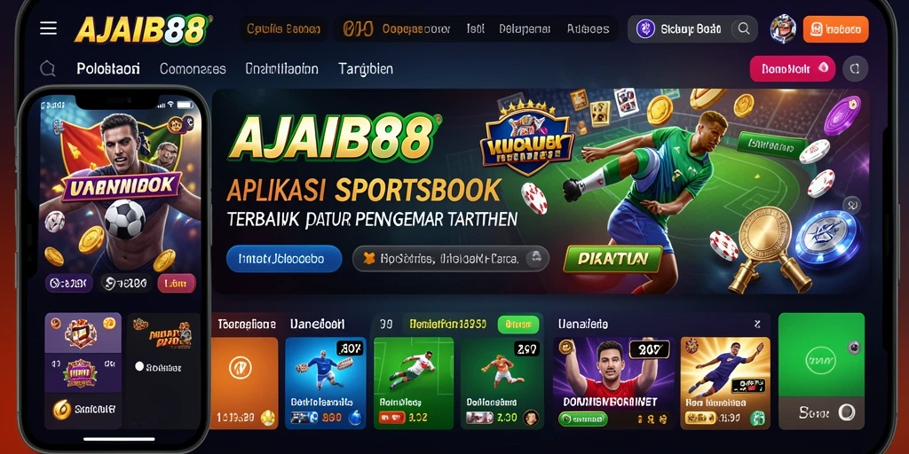 Tampilan antarmuka AJAIB88 saat memasang taruhan olahraga.