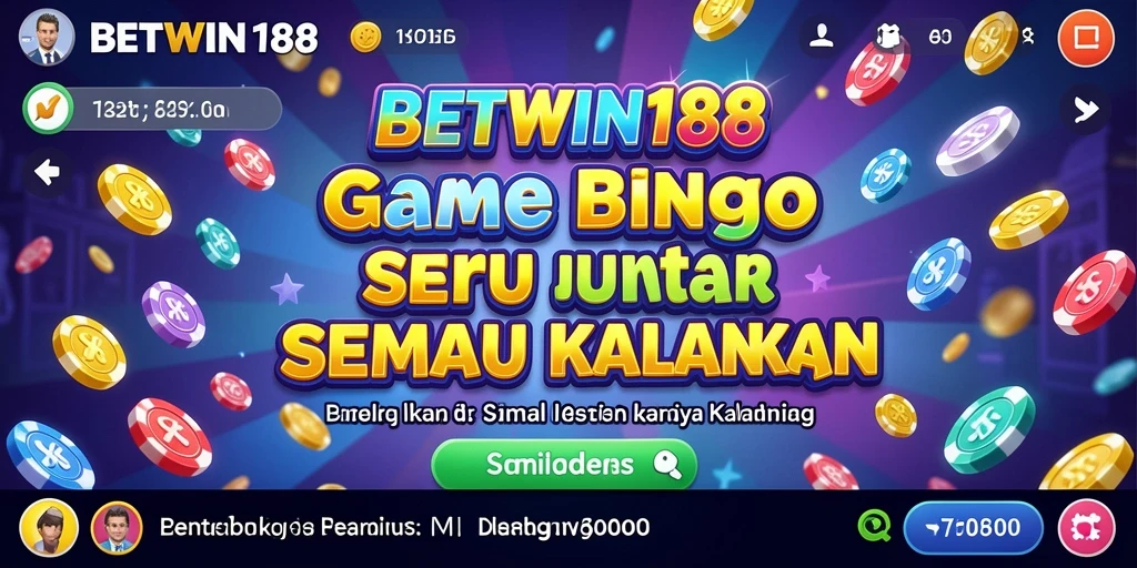 Tampilan screenshot BETWIN188 menunjukkan antarmuka permainan Bingo yang menarik.