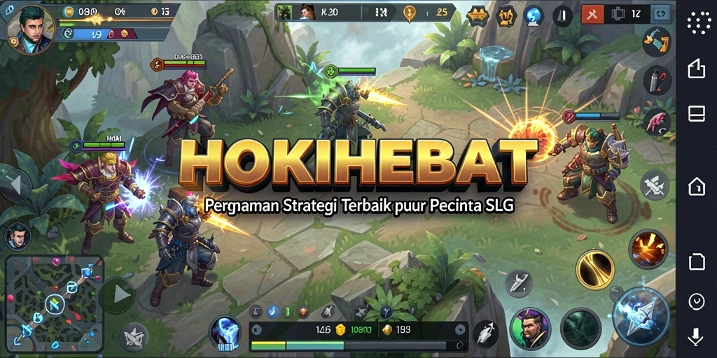 Tampilan gameplay HOKIHEBAT yang menarik dan strategis.