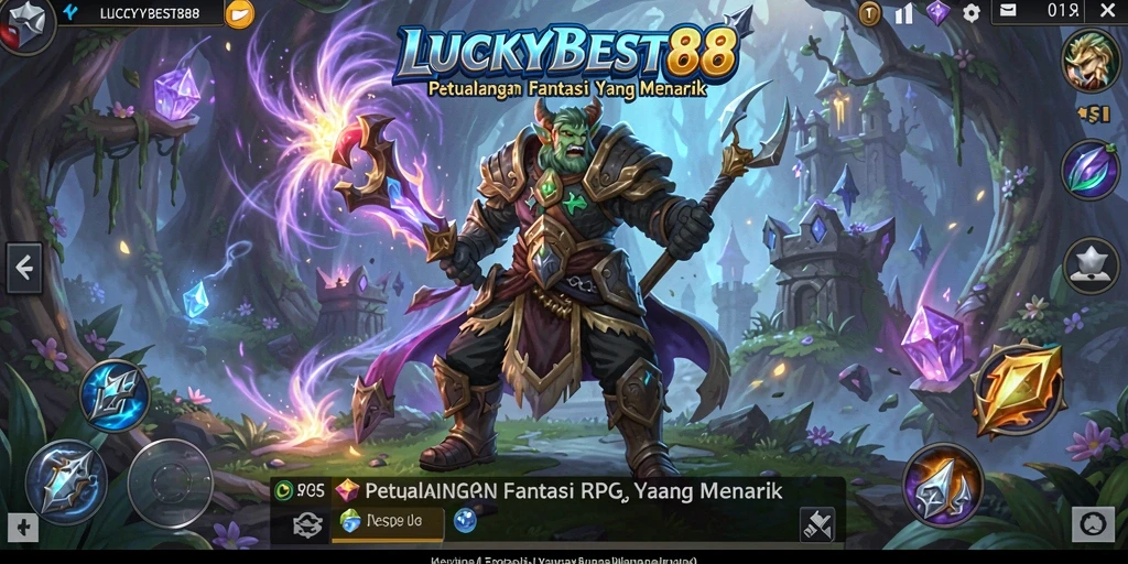 Tampilan gameplay RPG yang menakjubkan dari LUCKYBEST88.