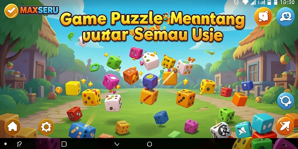 Gameplay MAXSERU menampilkan keseruan dalam menyelesaikan puzzle.