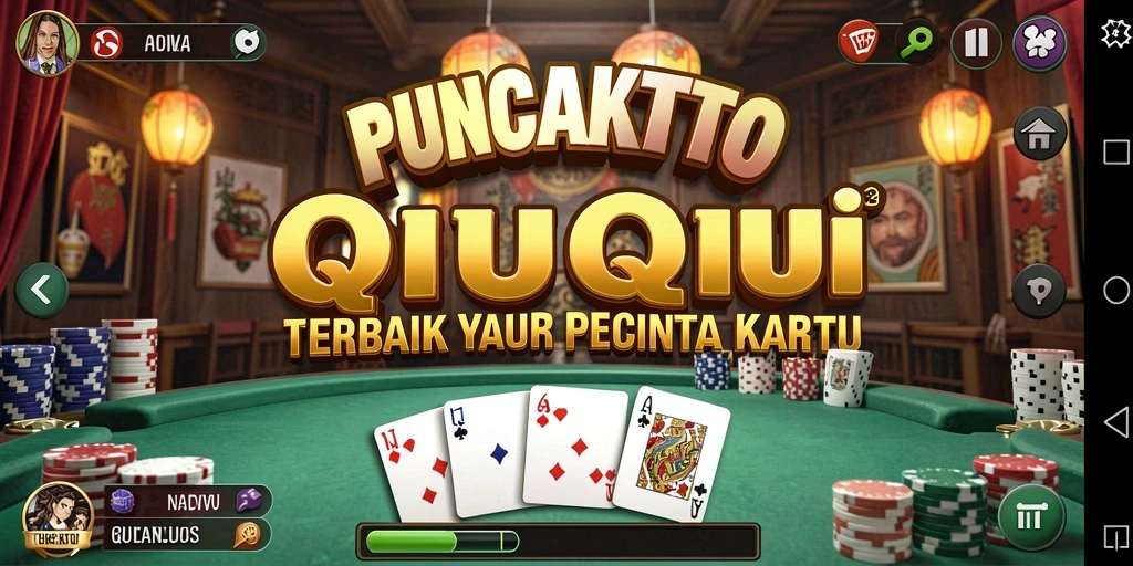Tampilan gameplay QiuQiu yang menarik dan interaktif.
