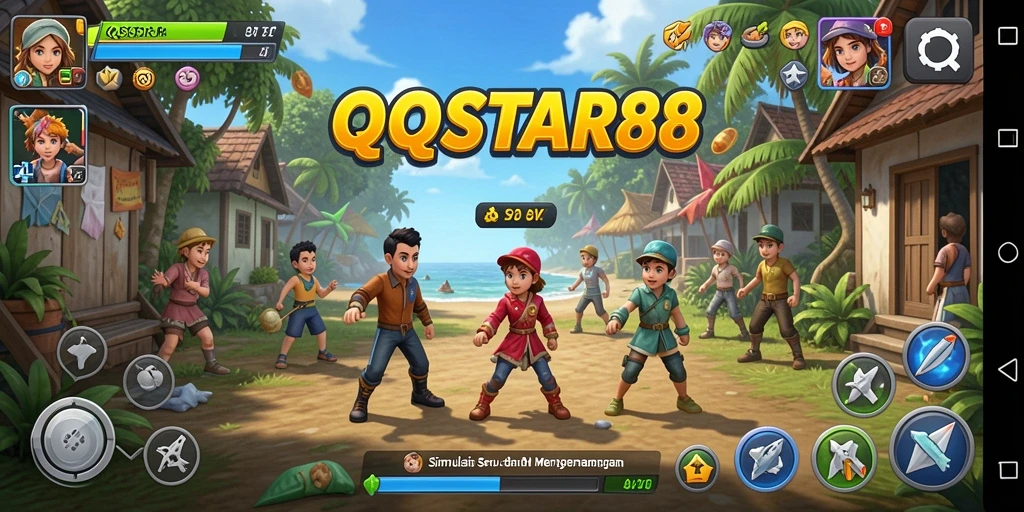 Screenshot menunjukkan gameplay menarik dan interaktif dari QQSTAR88.