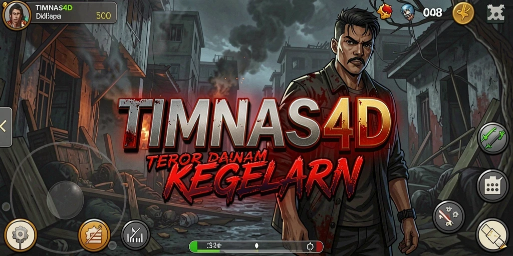 Tampilan menyeramkan dalam gameplay TIMNAS4D yang menegangkan.