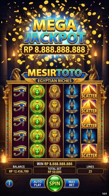 Tampilan halaman utama mesirtoto yang menarik dan informatif.